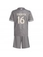 Real Madrid Endrick #16 Alternativní dres pro děti 2024-25 Krátký Rukáv (+ trenýrky)